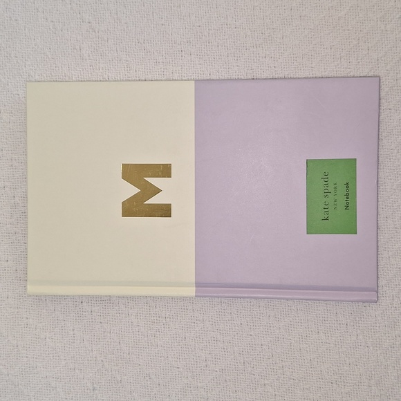 ♠️ Kate Spade "M" Dipped Initial Notebook - Picture 1 of 11